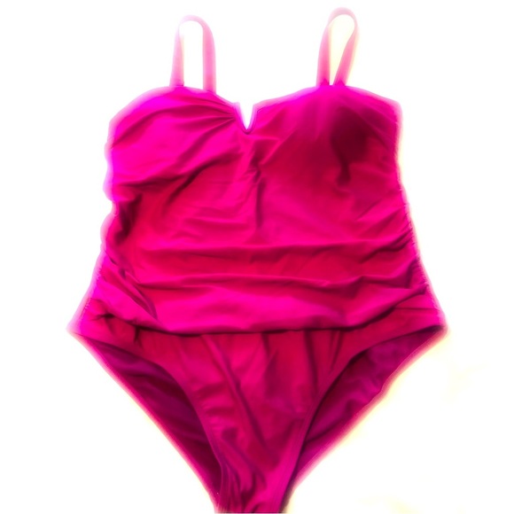 Bright Pink One piece Swimsuit - Picture 1 of 1